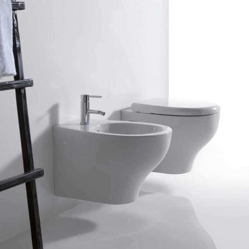 sanitari filomuro sospesi serie eden  vaso + bidet + coprivaso - Edil Casa | Arredo bagno Termoarredi, Design di interni